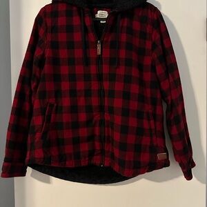 L.L. Bean Red and Black Plaid Jacket